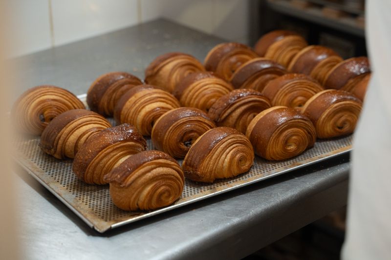 Flaky butter croissant from Tatte bakery